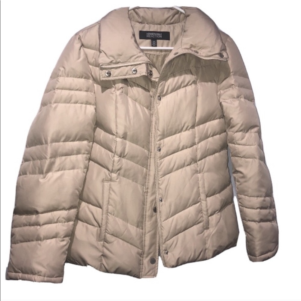 Kenneth Cole Tan Puffer Coat